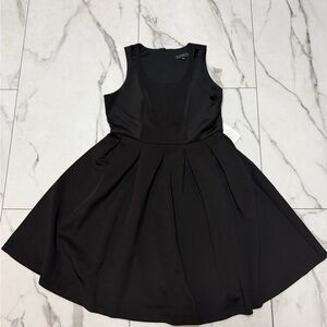 Eloquii Black Sleeveless Mini Dress